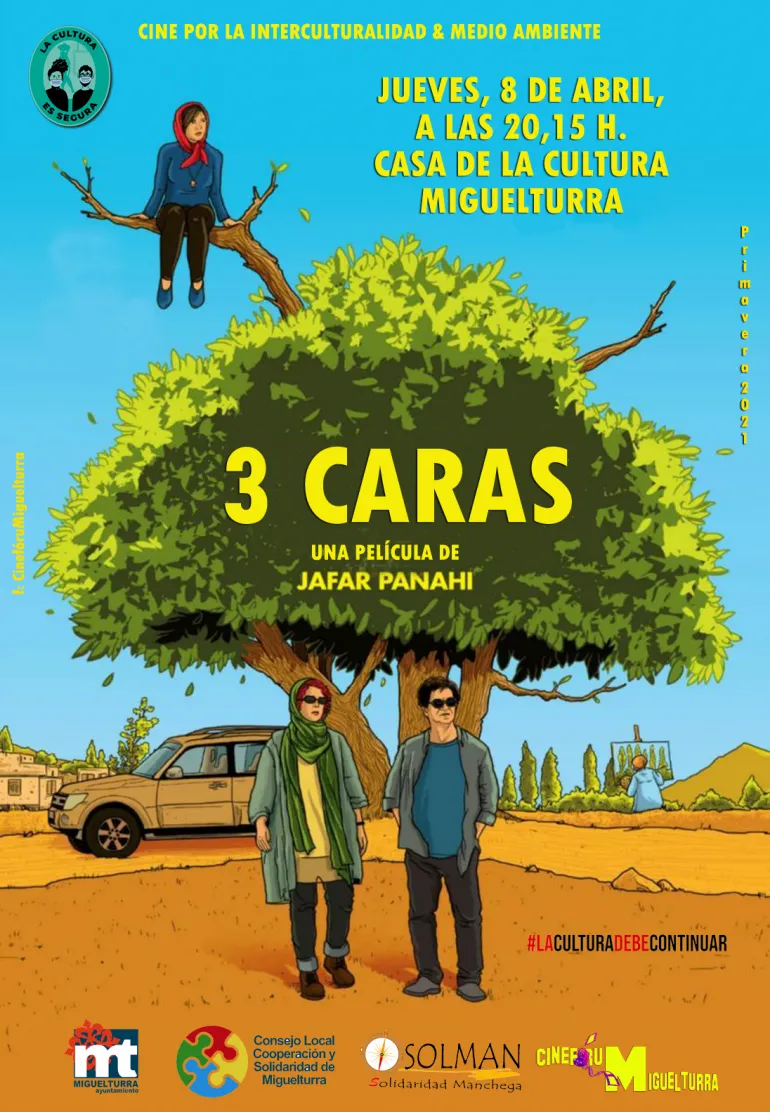 evento imagen del cartel de la película 3 Caras.