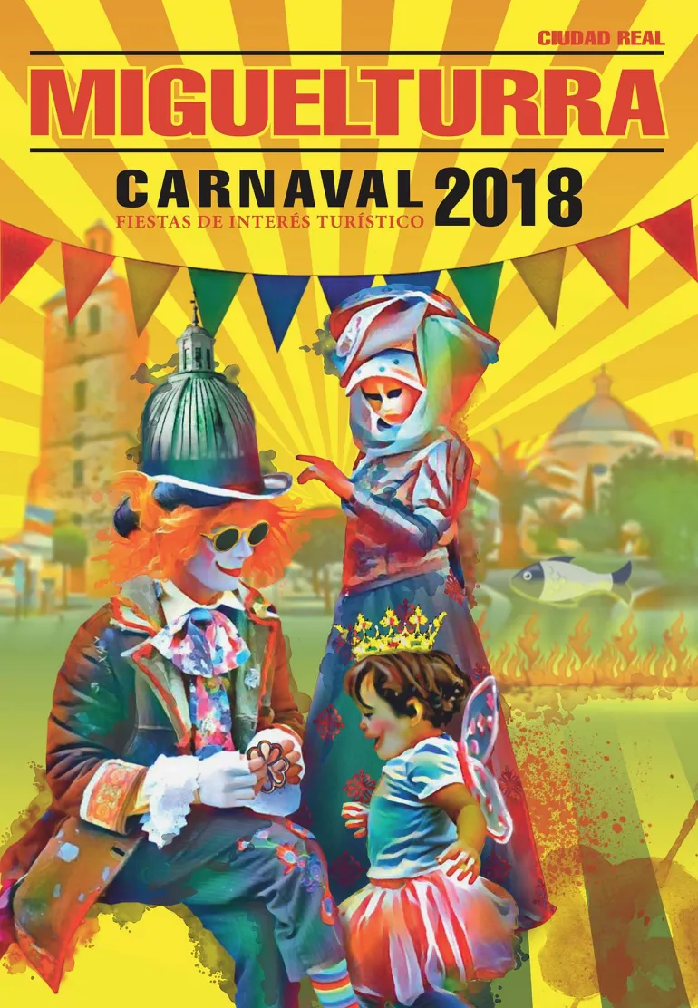 eventos imagen anunciadora del Carnaval de Miguelturra 2018, obra de Estela Fernanda Agüero