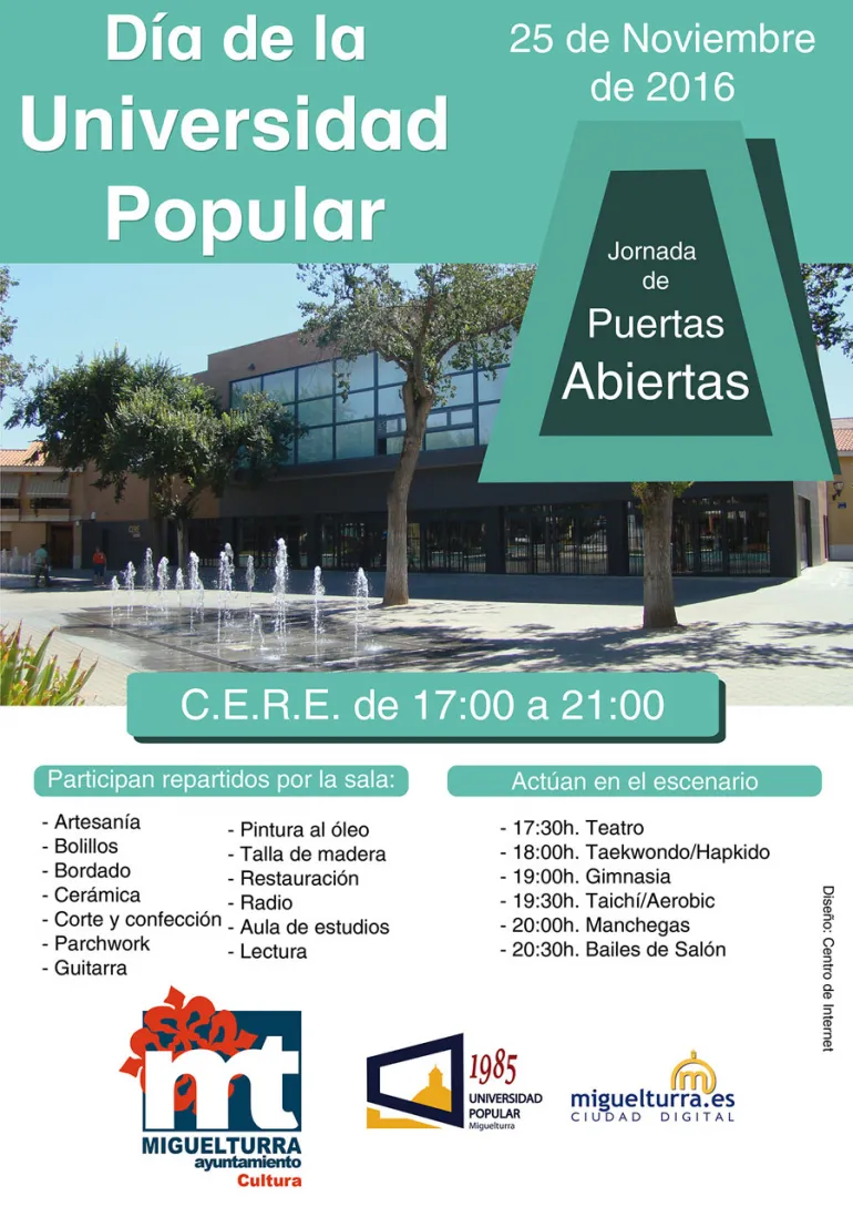 evento imagen del cartel anunciador Jornada de Puertas Abiertas UP noviembre 2016