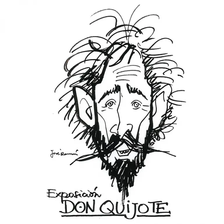 imagen perteneciente al cartel que publicita esta exposición quijotesca, noviembre 2015