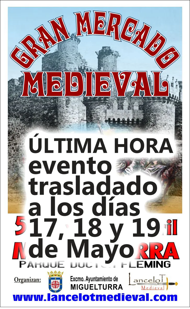 imagen cartel Feria Medieval en Miguelturra, mayo 2019