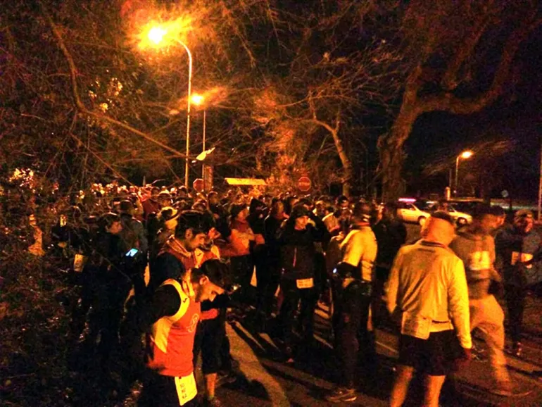 imagen de la carrera nocturna en Peralvillo, imagen de David Muñoz, diciembre 2017