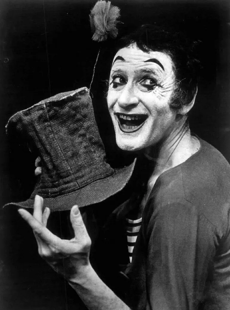 evento imagen de Marcel Marceau, uno de los iconos y maestro de la mímica