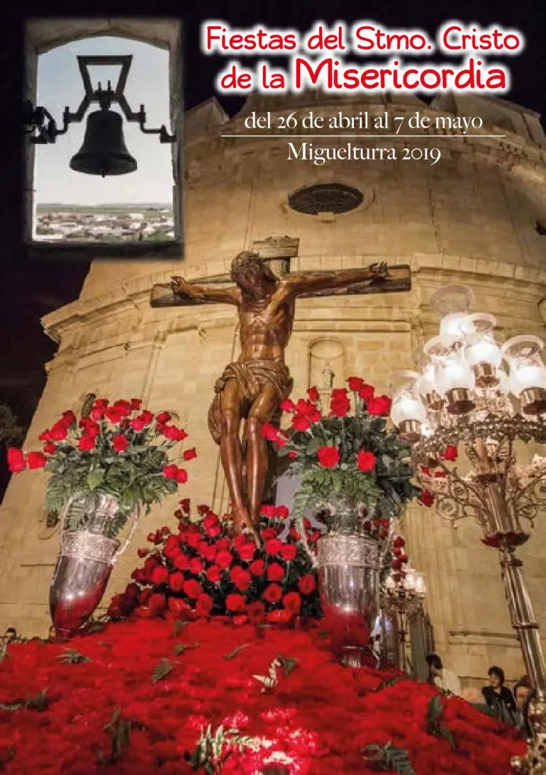 imagen de la portada del programa editado para las Fiestas del Santísimo Cristo de la Misericordia de Miguelturra 2019