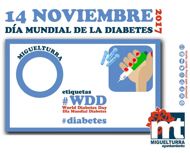 imagen del prediseño para el 14 de noviembre, Día Mundial Diabetes 2017, diseño portal web municipal