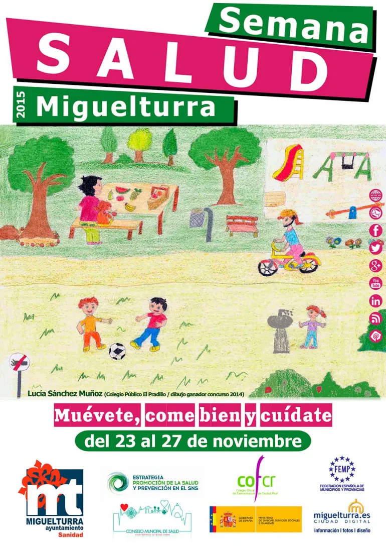 agenda imagen cartel Semana de la Salud 2015 de Miguelturra