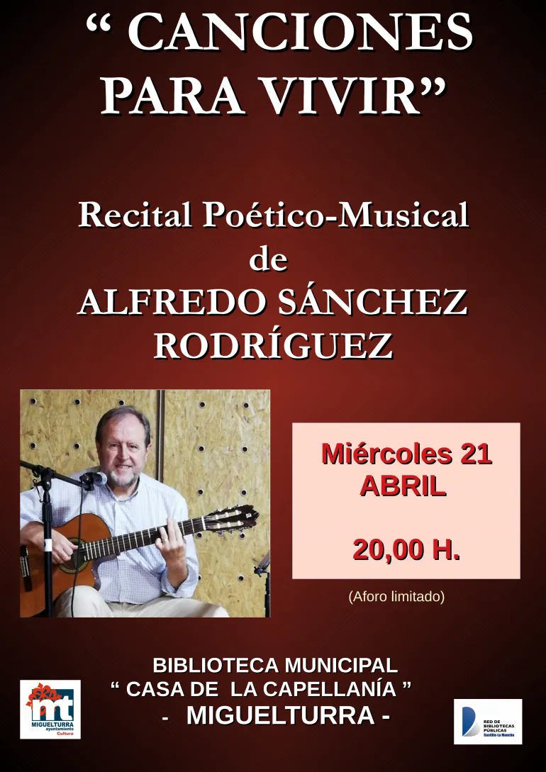 imagen cartel recital poético musical, abril 2021