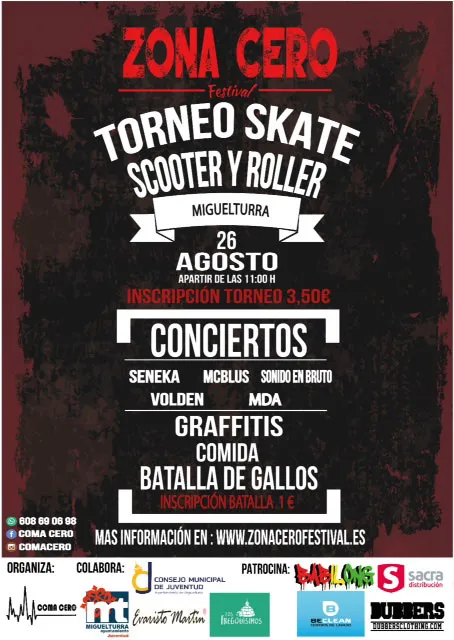 imagen del cartel ZonaCero Festival, agosto 2016
