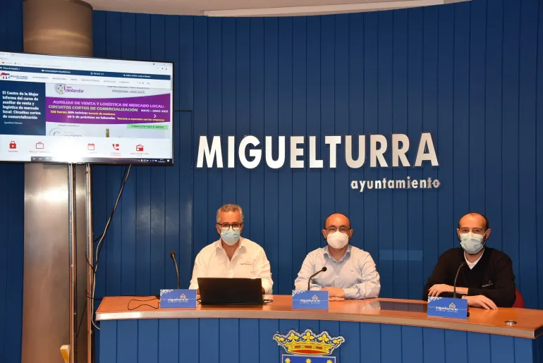 imagen de la presentación del nuevo portal web con Pedro Redondo 3, Miguelturra mayo de 2021.