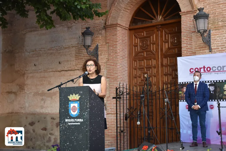 imagen de la alcaldesa de Miguelturra durante el acto, mayo de 2021