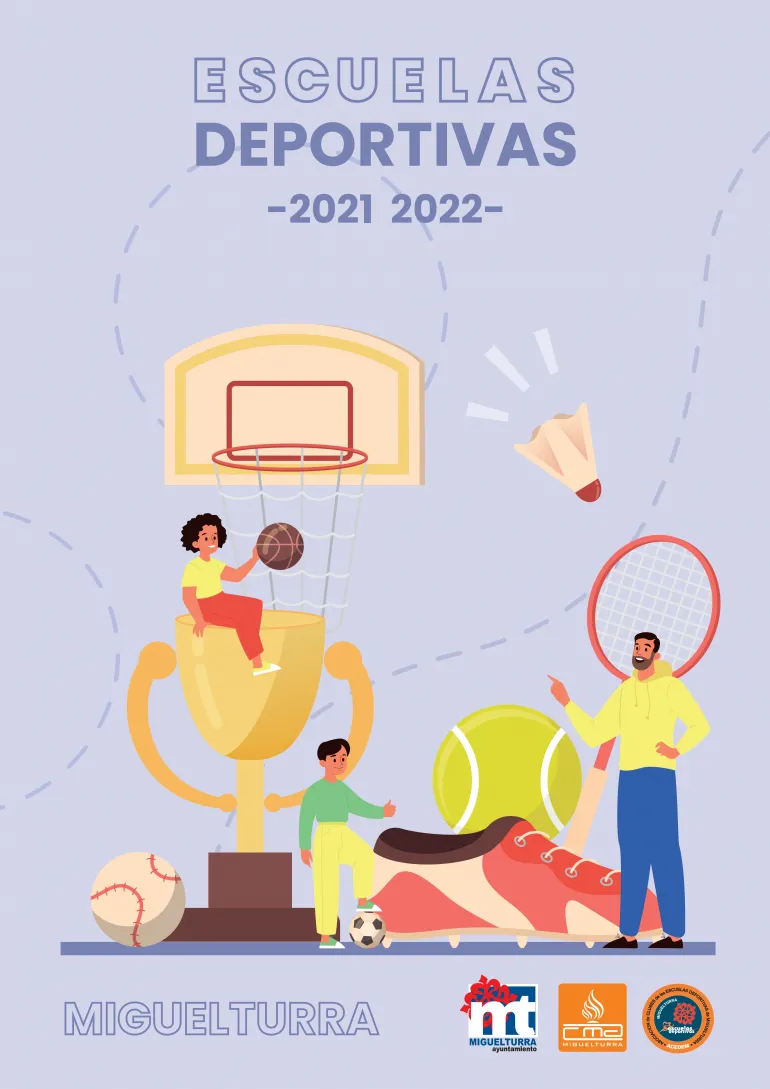 imagen cartel Escuelas Deportivas Miguelturra 2021-2022