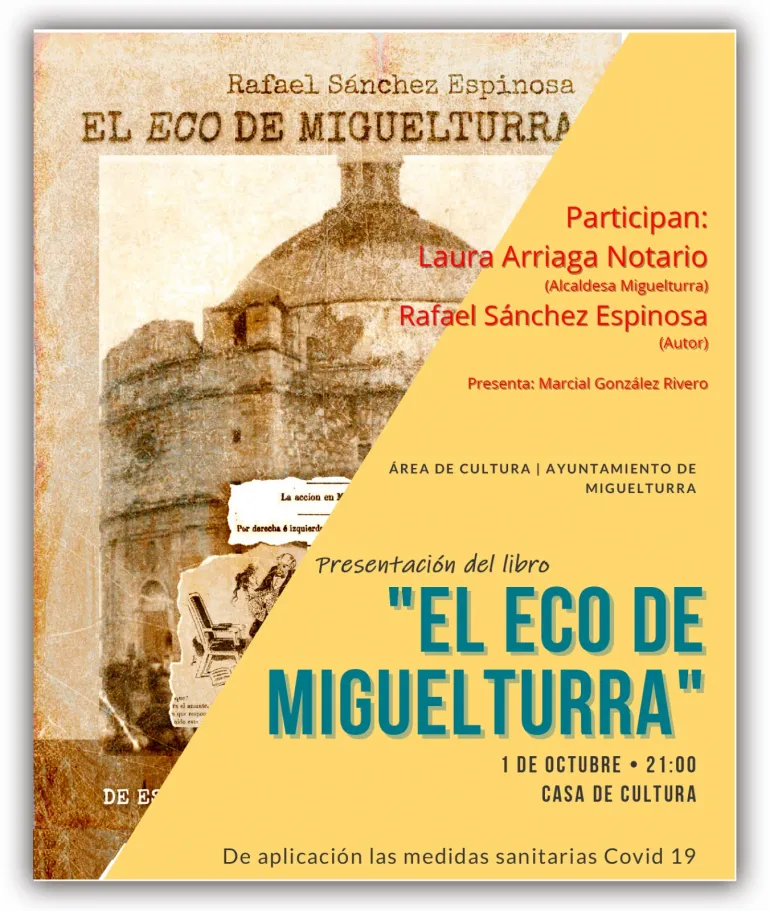 imagen cartel presentación libro "El Eco", octubre de 2021