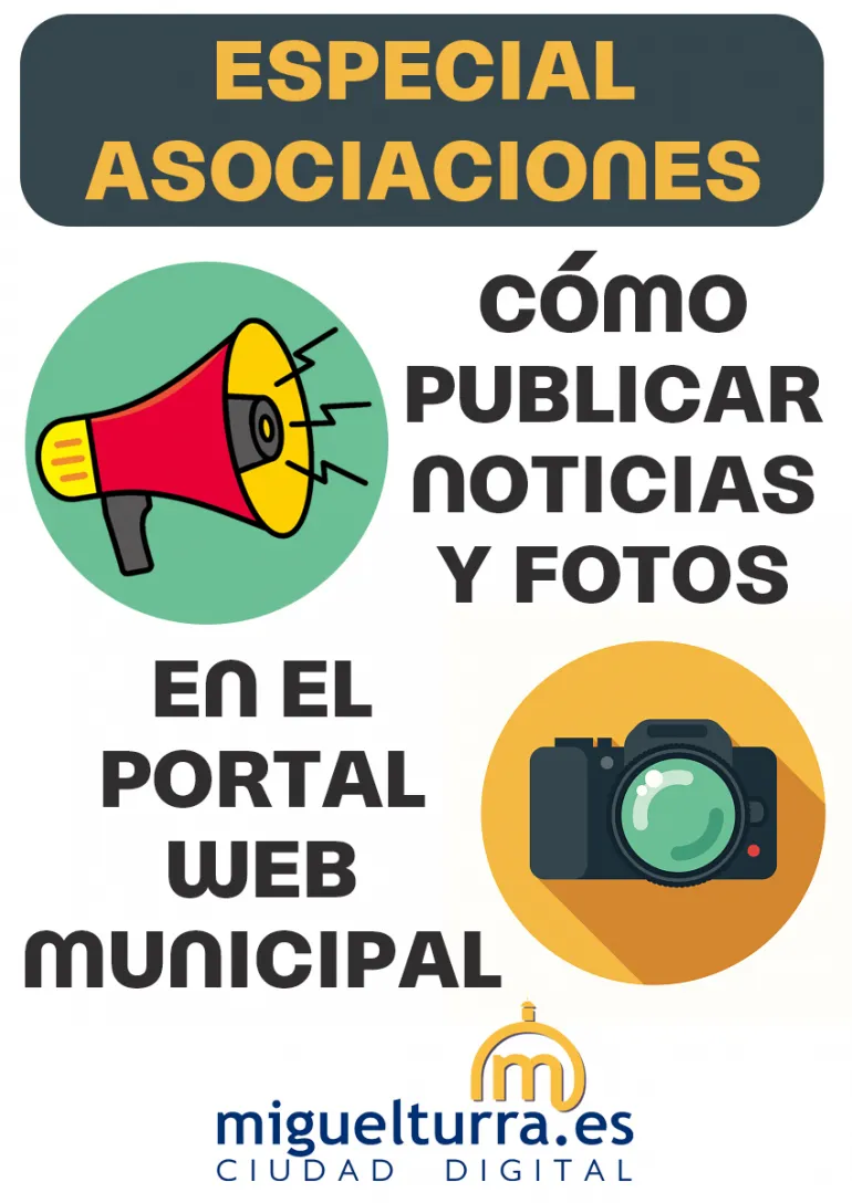 imagen alusiva a cómo publicar noticias y fotos de asociaciones en el portal web, septiembre 2021