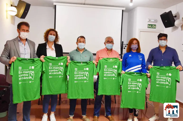 imagen presentación Primera Marcha contra el Cáncer en Miguelturra, septiembre de 2021