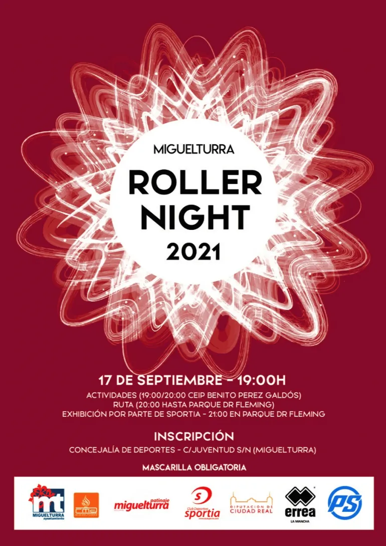 imagen del cartel de la actividad Roller Night , ferias y fiestas 2021