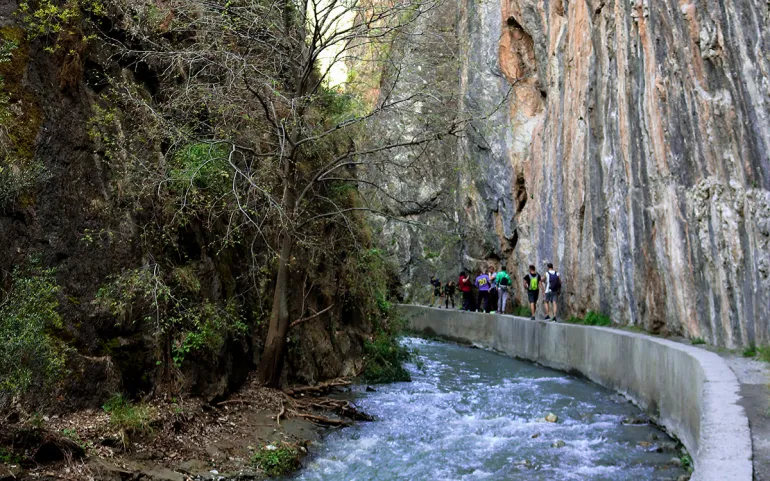 senderismo en la zona de Monachil, Granada