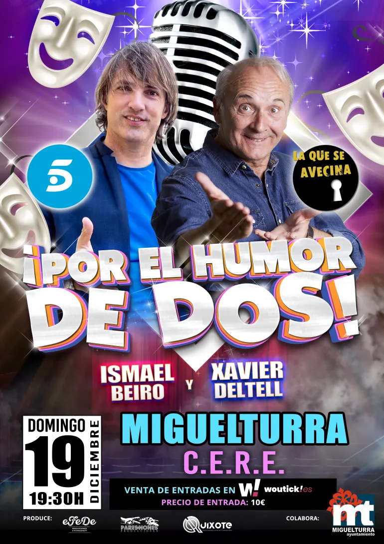 por el humor de 2, diciembre 2021, nuevo cartel, Miguelturra