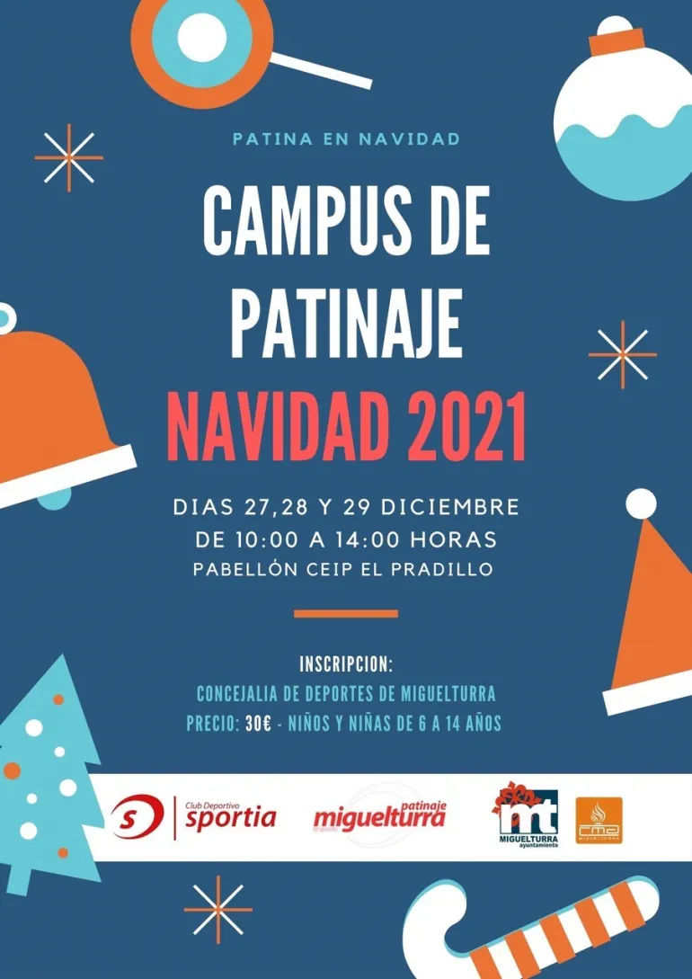 cartel Patinaje Navidad 2021 Miguelturra