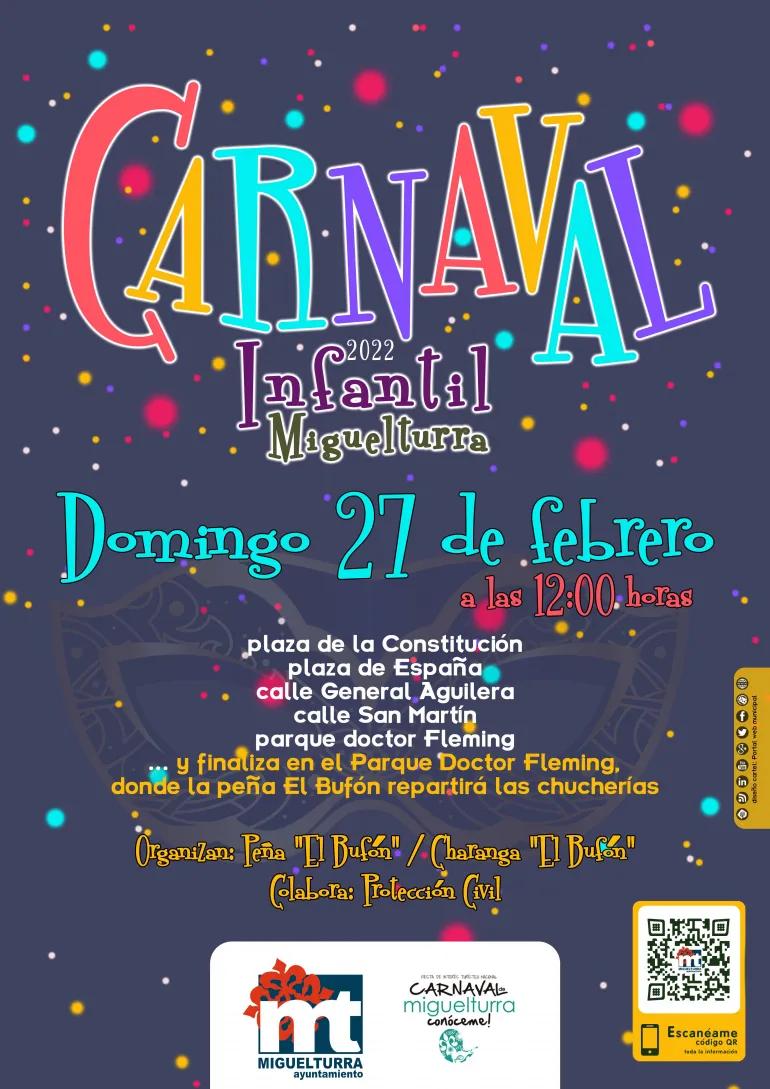 Carnaval infantil 2022 Miguelturra, nuevo cartel