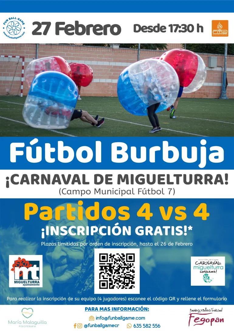 fútbol burbuja Carnaval 2022