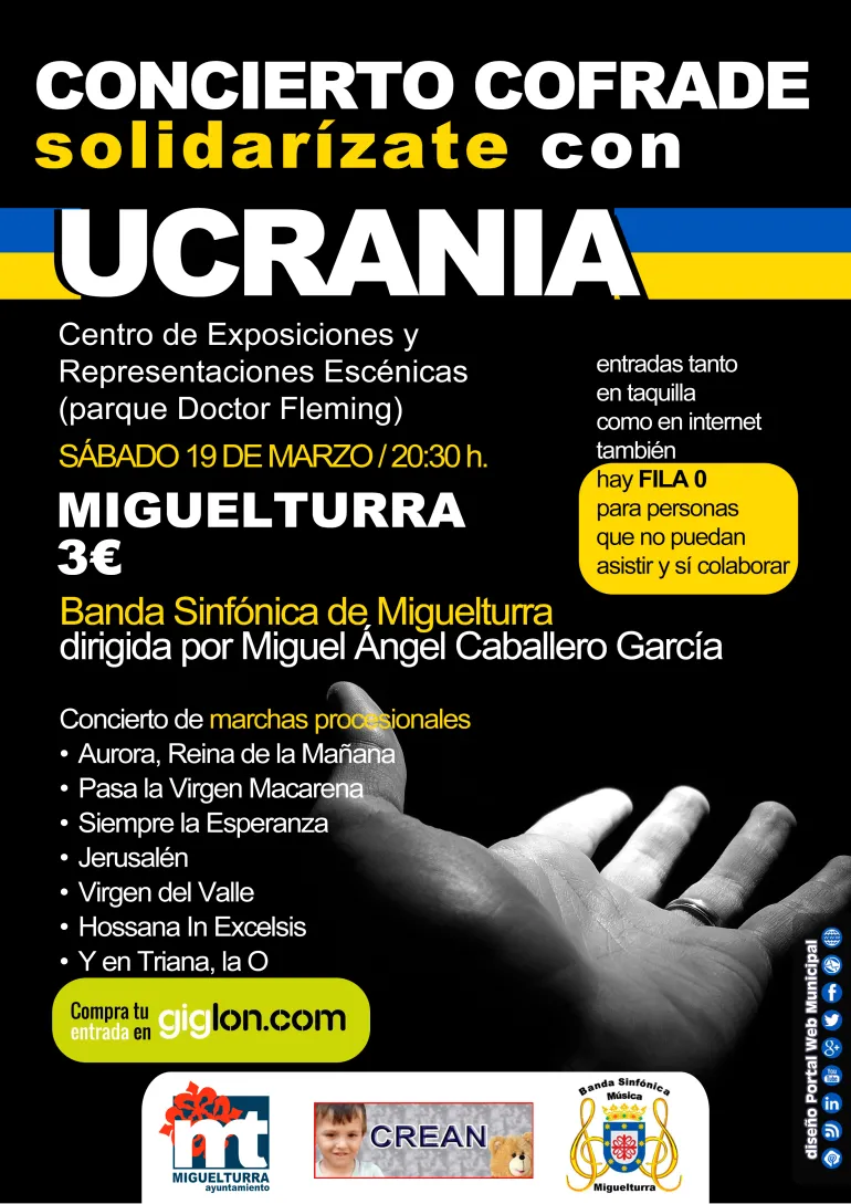 concierto solidario Ucrania, marzo 2022