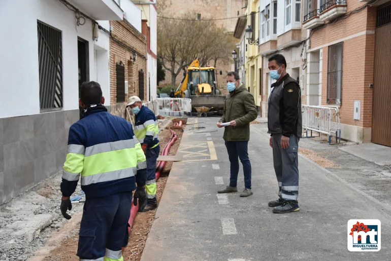 obras zona El Cristo, marzo 2022