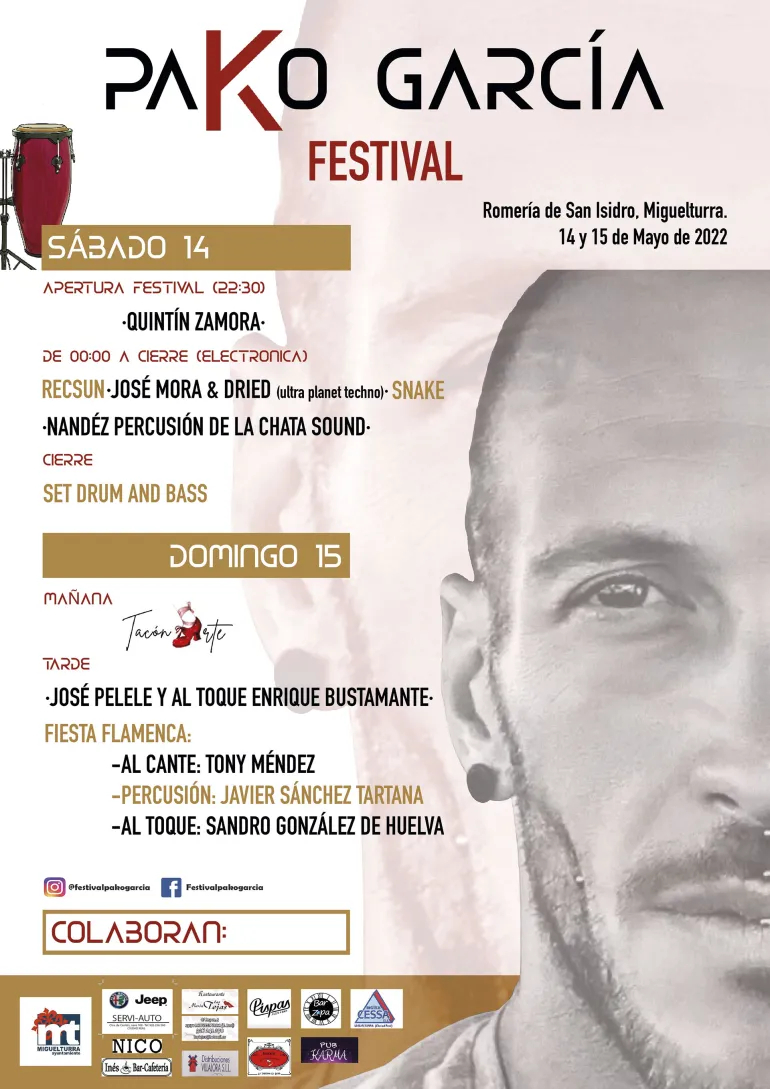 imagen del cartel Festival Pako García, Miguelturra mayo de 2022
