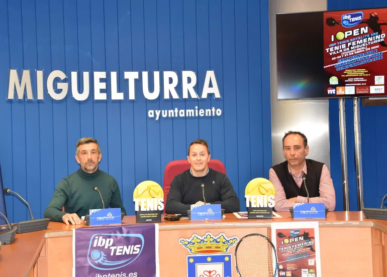 imagen de la presentación del I open de tenis "Villa Miguelturra", 2022