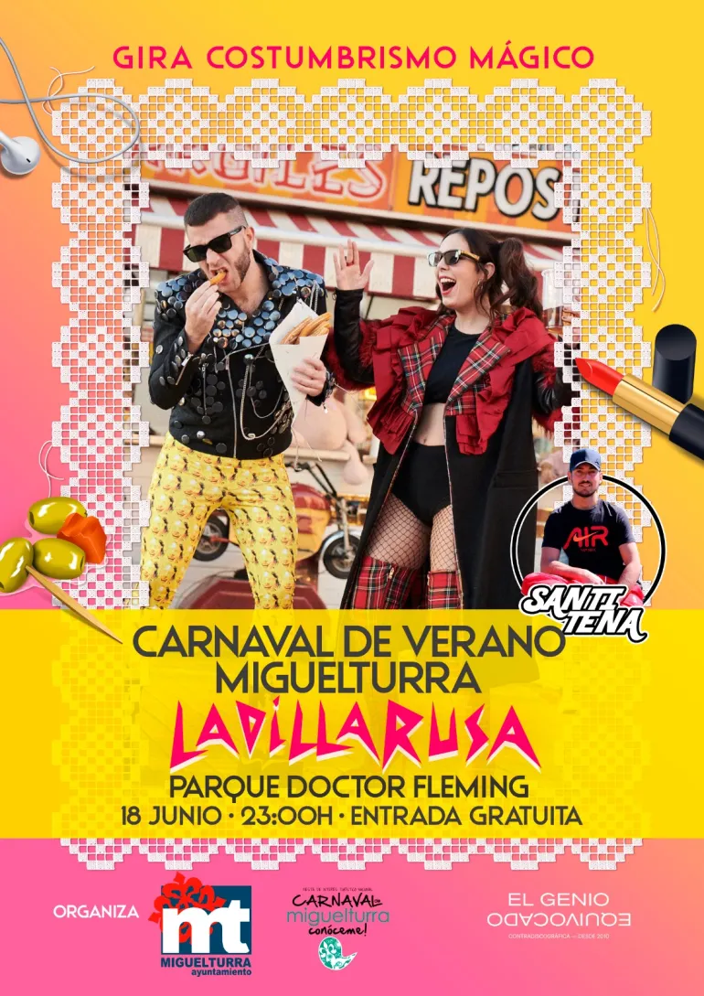 Concierto Ladilla Rusa, nuevo cartel, junio 2022