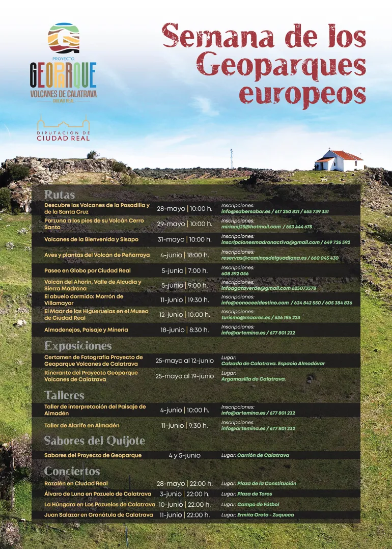cartel semana europea de geoparques, mayo 2022