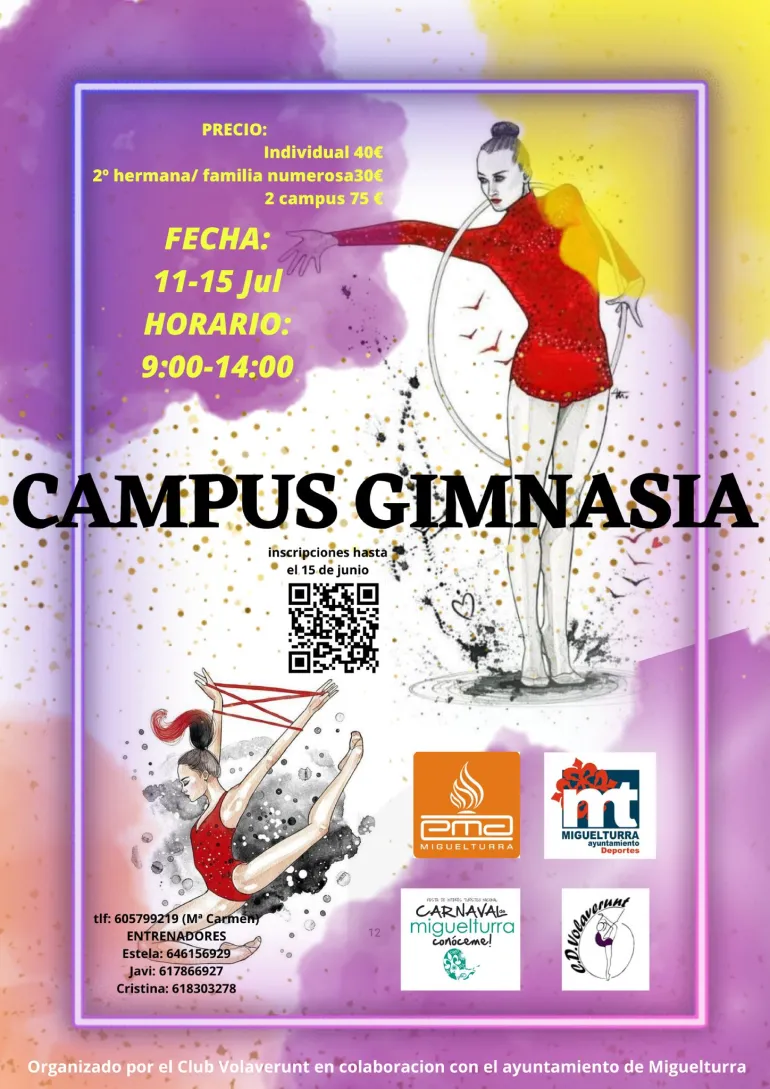 cartel Campus Gimnasia Rítmica verano 2022, página 1