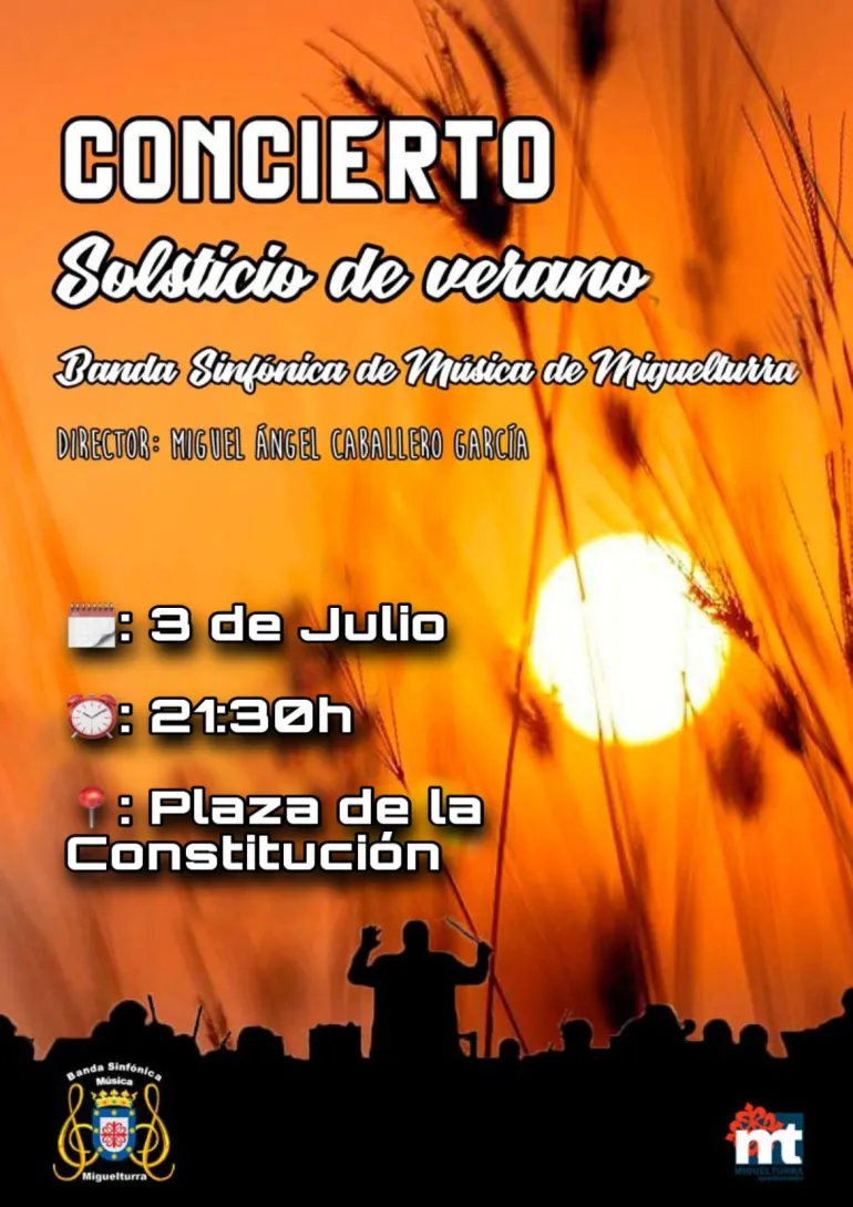 concierto solsticio de verano, cartel, julio 2022