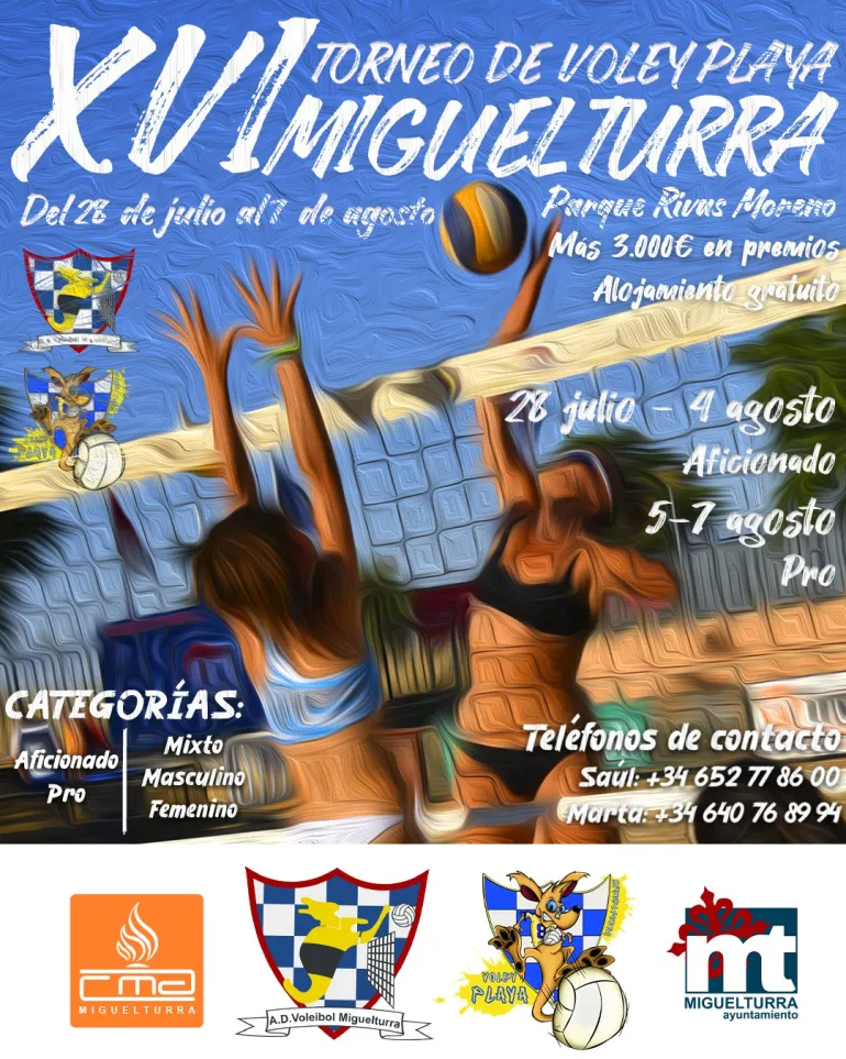 Vóley Playa Miguelturra 2022, cartel