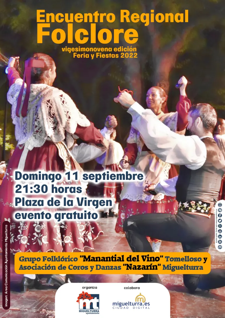 encuentro regional de folclore Ferias 2022, diseño portal web municipal