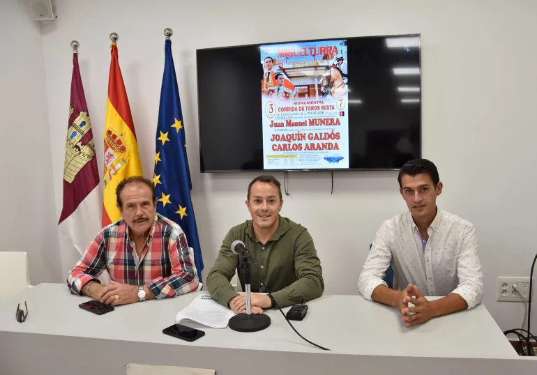 Presentación del espectáculo taurino, Ferias y Fiestas Miguelturra 2022