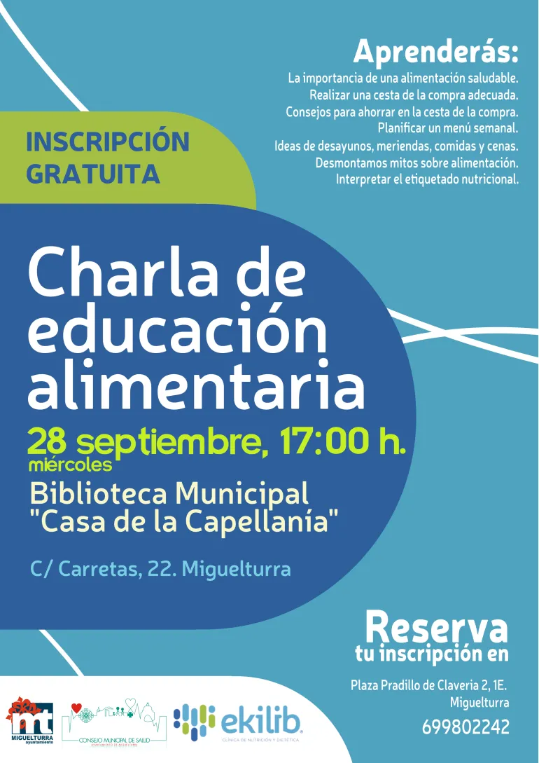 Charla nutrición septiembre 2022