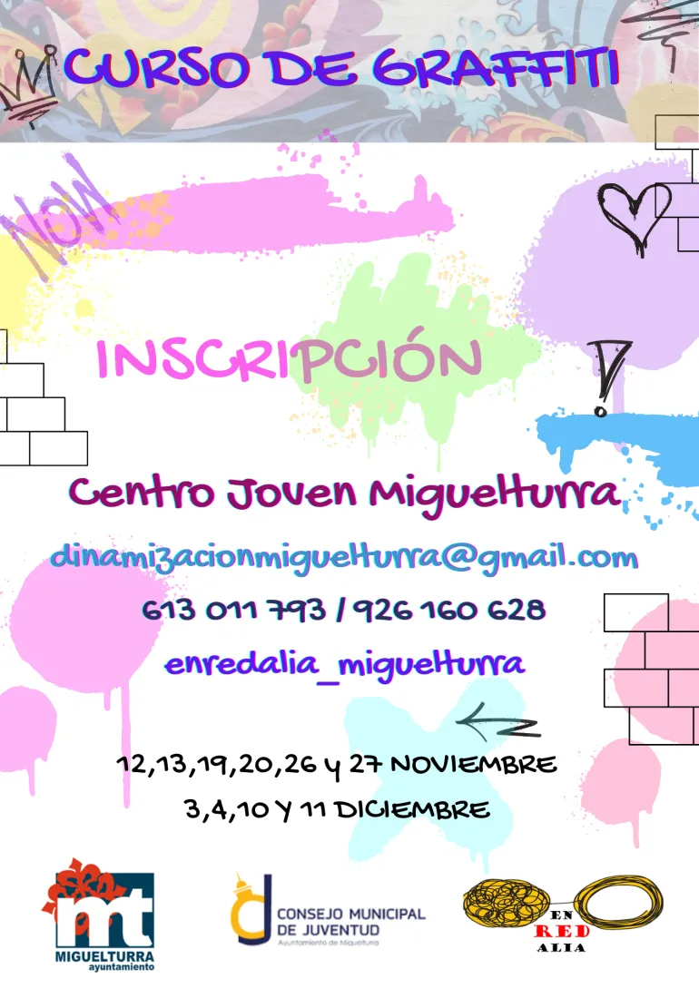 curso grafiti, noviembre diciembre 2022