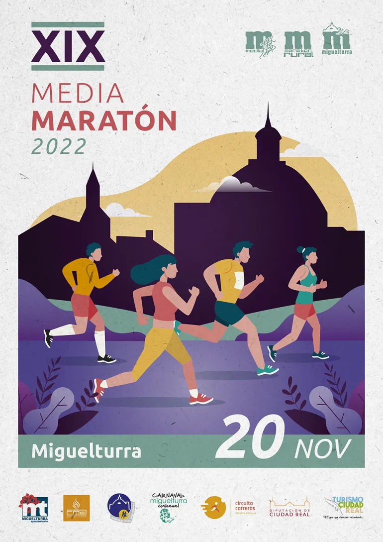imagen cartel Media Maratón Rural Villa Miguelturra 2022