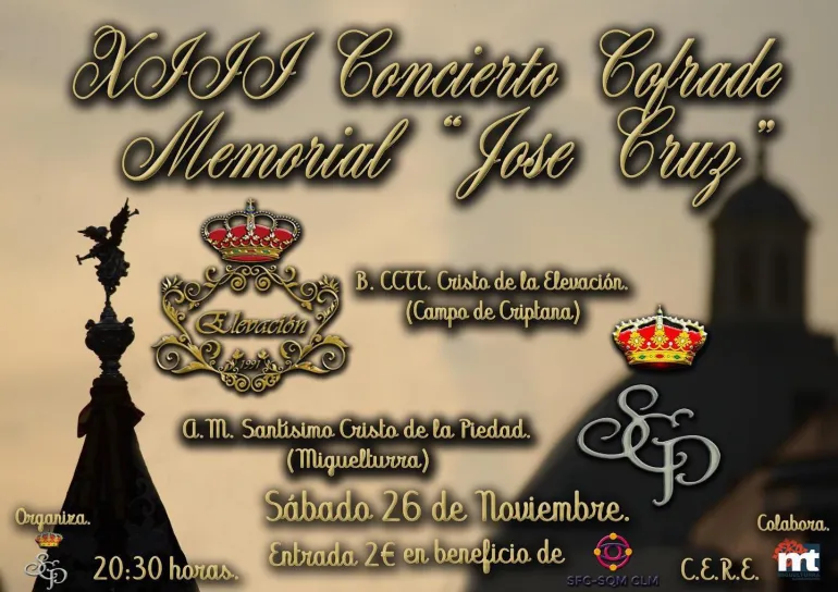 cartel concierto cofrade memorial José Cruz 2022