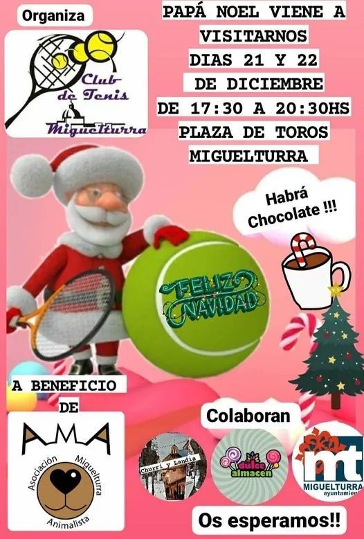 evento navidad Club Tenis Miguelturra, diciembre 2022