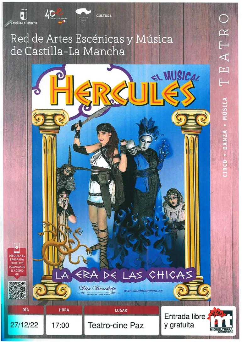 teatro musical Hércules, diciembre 2022