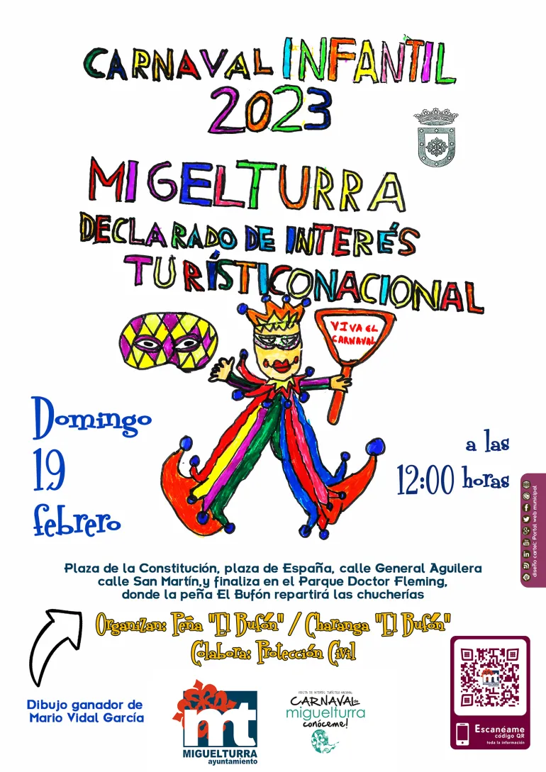 imagen del Cartel del Carnaval Infantil 2023 Miguelturra