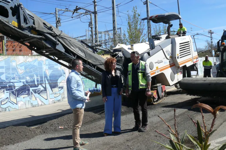 imagen del asfaltado de la avenida 8 de marzo, Miguelturra 2023