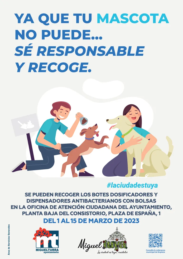 campaña recogida excementos marzo 2023 con fechas