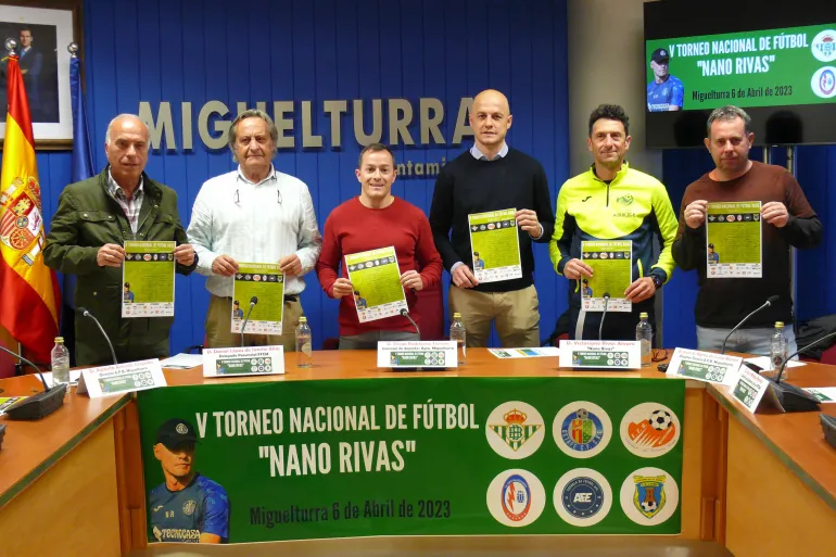 presentación del torneo de fútbol Nano Rivas, Miguelturra 2023