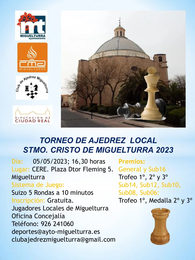 torneo local ajedrez Cristo 2023