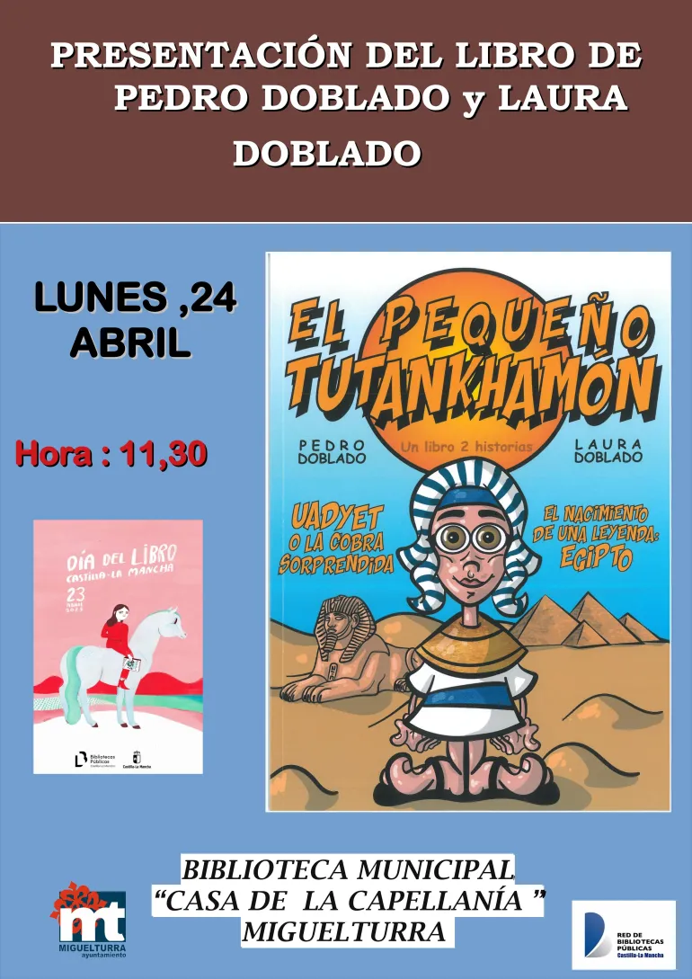 imagen cartel libro hermanos Doblado, abril 2023