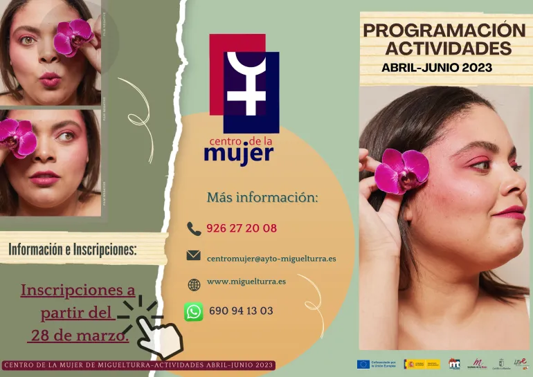 programación Centro de la Mujer, abril 2023, página 1