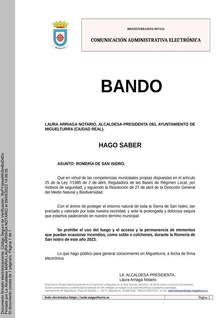 Bando San Isidro 2023