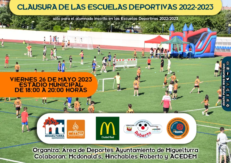 cartel fin escuelas deportivas 2022-2023